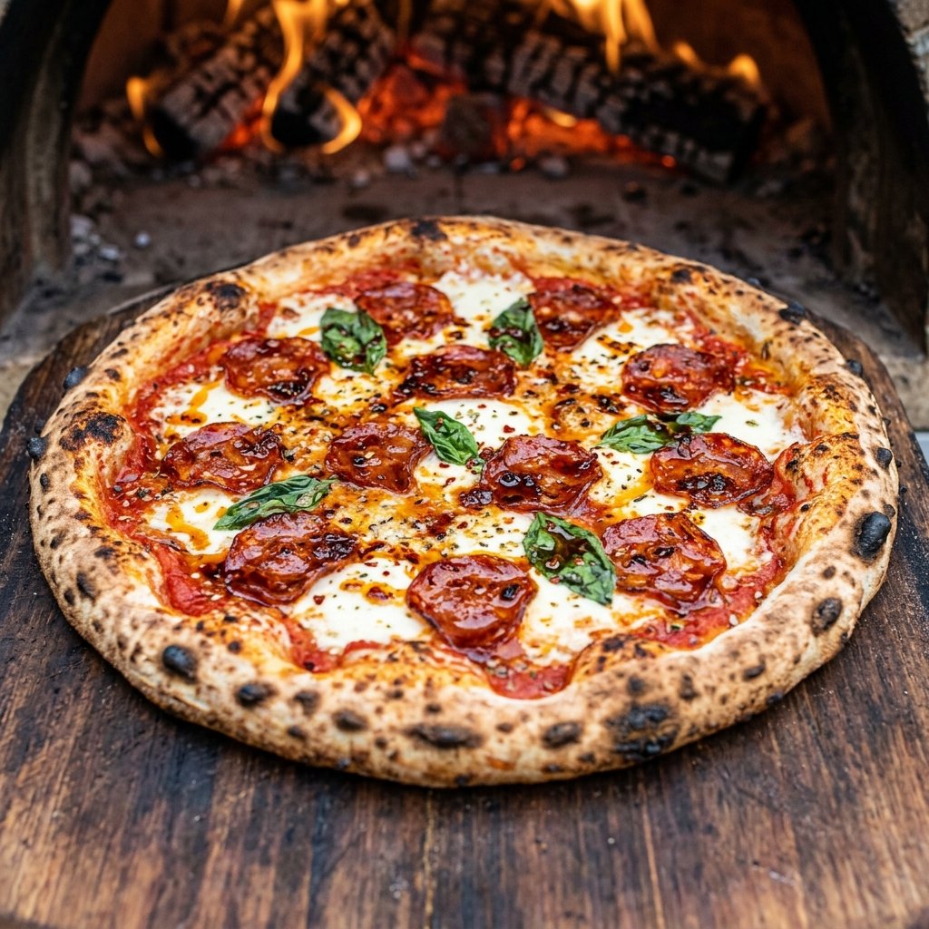 Pizza Diavola cotta a legna